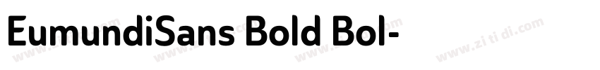 EumundiSans Bold Bol字体转换